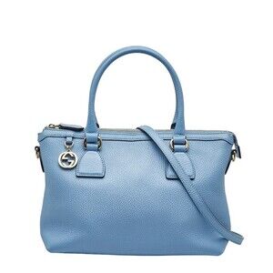 Gucci Interlocking G leather Charmy satchel blue